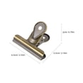 thumbnail image 2 of ETEREAUTY 4-Pack Vintage Coffee Metal Bulldog Clips Binder Clamps for Home, Office, Kitchen Organization, 2 of 6