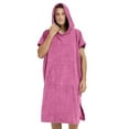 thumbnail image 4 of Toalla unisex de color liso para playa, baño y natación, con capucha, para mujer, 4 of 7