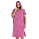thumbnail image 4 of Toalla unisex de color liso para playa, baño y natación, con capucha, para mujer, 4 of 7