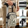 thumbnail image 5 of COEQINE Forearm Crutch Bag Walking Cane Accesories Rustic Deer Forest Elbow Crutch Storage Organizer, 2 Zippered Pockets, Lightweight, Hands-Free, for Adults & Seniors, 5 of 7