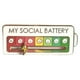 thumbnail image 1 of Broche Esmaltado My Social Battery 7 Moods Lapel Pins () Blanco, 1 of 8