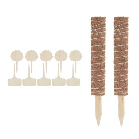 Coir with 10 Pcs Labels, Coir Coir for Support Extension, Climbing Indoor s, Creepers - 30cm