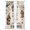 Brown Beige, variant on Sweet Home Sheer Curtains 84 Inch Length 2 Panels Set Window Treatments, Western Stars Bird Houses Country Vintage Rod Pocket Semi Curtains for Living Room/Bedroom/Kitchen Décor, 104"W x 84"L