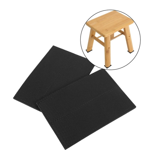 4pcs Black Non Slip Self Adhesive Floor Protectors Furniture Sofa