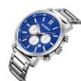 thumbnail image 2 of CURREN 8315 Montre Bleue pour Homme Sport Analogique Quartz Acier Inoxydable Étanche Date Luxe Décontractée Montre-Bracelet, 2 of 5