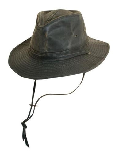 weathered outback hat