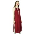 thumbnail image 4 of Phagun Indian Ethnic Kurti Rayon Top Designer Bollywood Kurta Women Tunic Dress, 4 of 7
