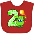 thumbnail image 3 of Inktastic 2nd Birthday Monster Boys or Girls Baby Bib, 3 of 4