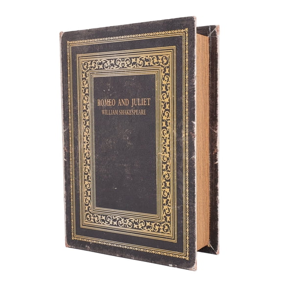 BIMZUC Premium Faux Book Box – Elegant European Vintage Wooden & Leather Storage Decor for Home, Office, Hotel, and Model Rooms