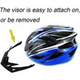 thumbnail image 5 of Adult Mens Bike Helmet Scooter Helmets for Men Women Casco Para Bicicleta Black+Blue, 5 of 8