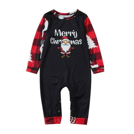 

Dadaria Matching Christmas Pajamas Matching Family Christmas Pajamas Set Christmas Pjs For Family Set Red Plaid Top And Long Pants Sleepwear Sets Black Toddler 24M