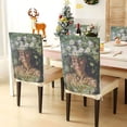 thumbnail image 3 of Decorative Chair Back Cover One Size x6 Chair Cover Dining Chair Slipcovers Chair Back Decoration Festival Chair Decoration Chrysanthemum Beauty, 3 of 6