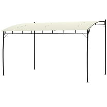 GVN Patio Garden Pergola, Pergola Canopy,10' x 13' Outdoor Pergola Gazebo, Garden Sun Shade Shelter with Metal Frame, Cream