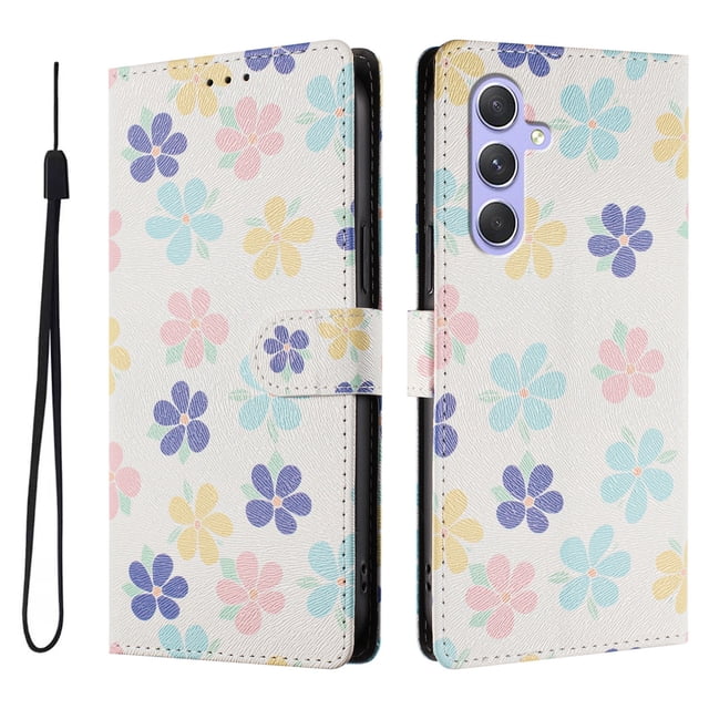 FOXDOCK Funda Tipo Cartera para Samsung Galaxy A55 con Soporte y Correa – Diseño de Patrones Lindos