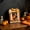 A, variant on Small Halloween Wooden Photo Frame, Cute Ghost Pumpkin Tabletop Picture Frame with Bow for Fall Home Mantel Decor