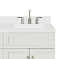 thumbnail image 5 of Ariel Hamlet 72 In. Double Rectangle Sink Bathroom Vanity With Carrara White Quartz Countertop 1.5 Edge In White, 5 of 11