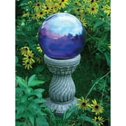 Echo Valley 9178 Serpentine Resin Pedestal Column for Gazing Globe or Sundial, Gray