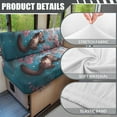 thumbnail image 6 of FOR U DESIGNS Otter Cherry Blossom Pattern 2 Pack RV Dinette Cushion Covers Breathable Camper Cushion Slipcover Replacement Non-Slip Furniture Protector for RV Camper Car Bench, 6 of 7