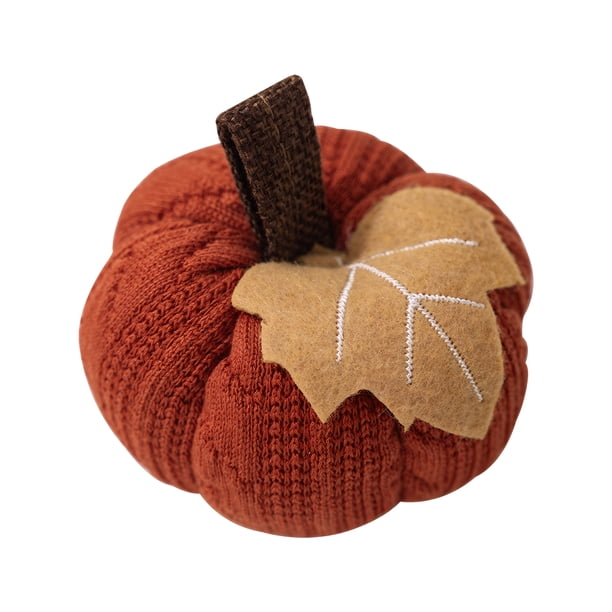 Decoraciones de Acción de Gracias Billuyoard mini calabaza artificial naranja