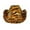 Orange, variant on MUXiin Cowboy Hats for Kids Children's Animal Print Casual Style Denim Cap Suitable for Ages 5 10 for Stage Performances