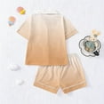 thumbnail image 3 of zbxnLI Womens Pajamas Set Short Sleeve Button down Tops and Shorts Bottoms Sleepwear Soft Loungewear 2 Piece Pjs, 3 of 4