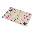 thumbnail image 3 of MKHERT Watercolor Bright Colorful Butterfly Doormat Non-slip Bath Mat Floor Mat 30x18 inch, 3 of 3