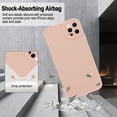 thumbnail image 4 of Compatible with iPhone 12 Pro Case,Ultra Slim Case Liquid Silicone Cover for iPhone 12 Pro (6.1 inch), with Full Body Protection Anti-Scratch Shockproof Bumper, Orange Pink, 4 of 5