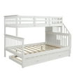thumbnail image 7 of Twin over Full Bunk Bed with Trundle and Storage Shelves, White, 7 of 7