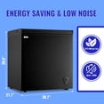 thumbnail image 3 of WANAI 6.5 Cubic Feet Chest Freezer Black deep Freezer with Adjustable Temp Knob Ideal for Any Room, 3 of 9
