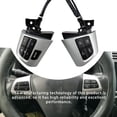 thumbnail image 3 of Riwesomey Interruptor interior del coche Botón de controles de teléfono plateado Controlador de llave del volante Accesorios del vehículo Paneles de instrumentos para automóviles, 3 of 6