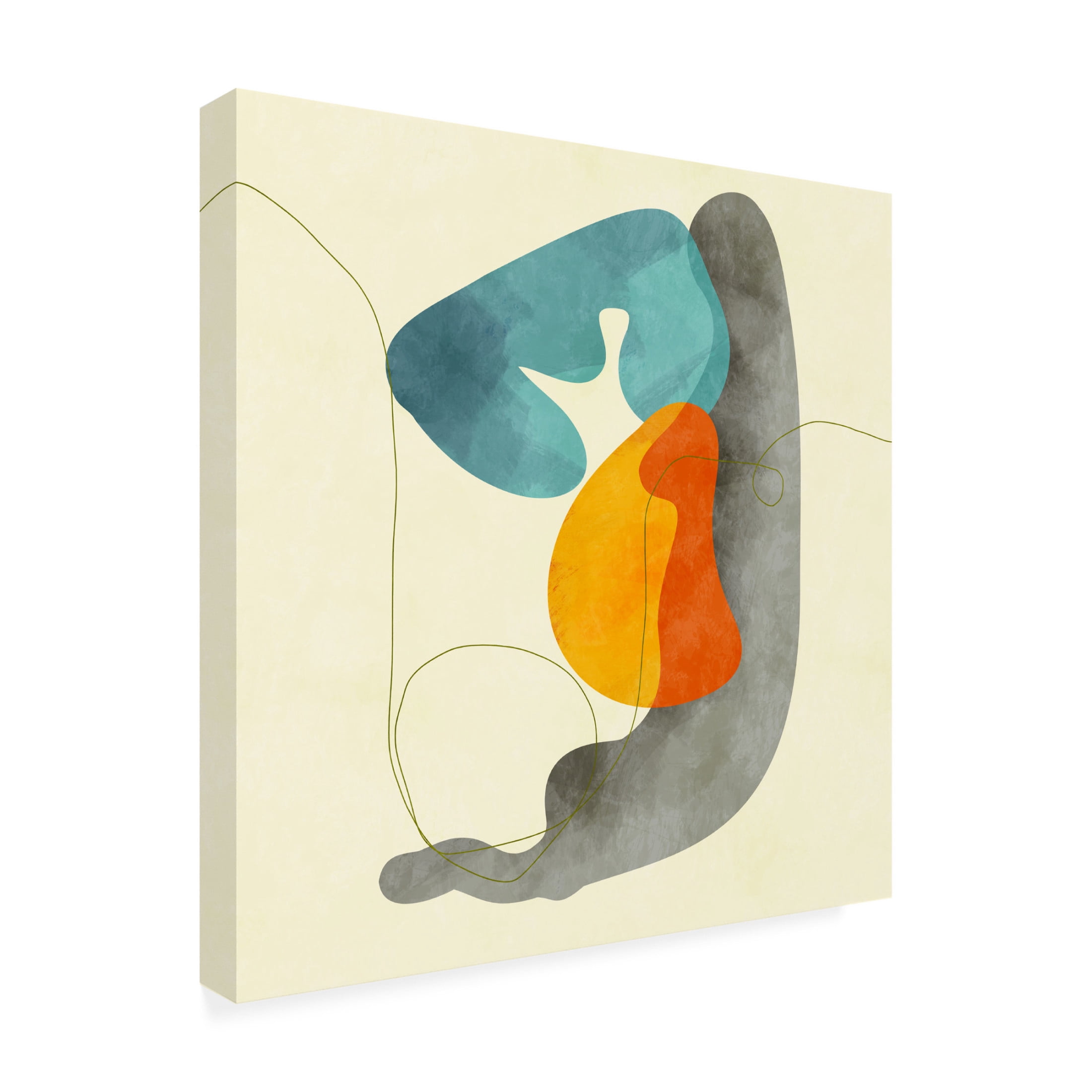 Trademark Fine Art Ana Rut Bre Shapesalines2 Canvas Wall Art