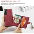 thumbnail image 5 of Case for Samsung Galaxy S22 Plus [Not for S22 or S22 Ultra], Detachable Magnetic Wallet Credit Card Slot Kickstand Cover Support Wireless Charging Compatible with Samsung Galaxy S22 Plus (Red), 5 of 16