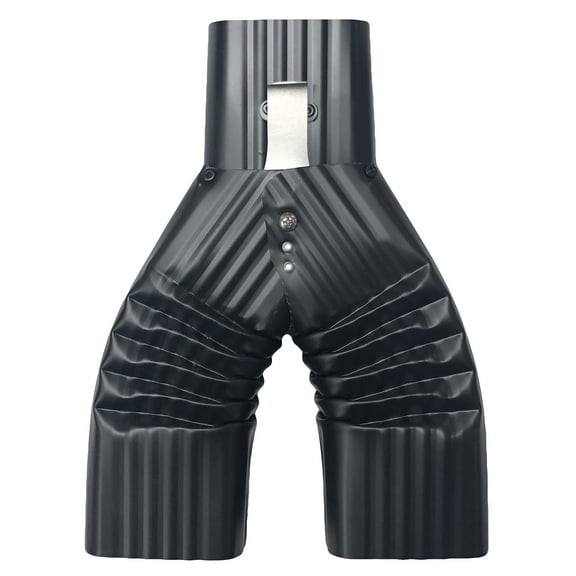 Basic Downspout Diverter for Rain Barrels (3X4, Black)