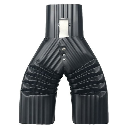 Basic Downspout Diverter for Rain Barrels (2X3, Black)