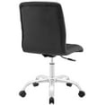 thumbnail image 3 of Modern Contemporary Office Chair, Black Faux Leather, 3 of 4