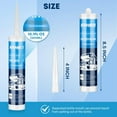 thumbnail image 4 of Kohree RV Roof Sealant , White Self-Leveling Lap Sealant for RV Home Repair - 4 Pack,10.1 Fl OZ, 4 of 11