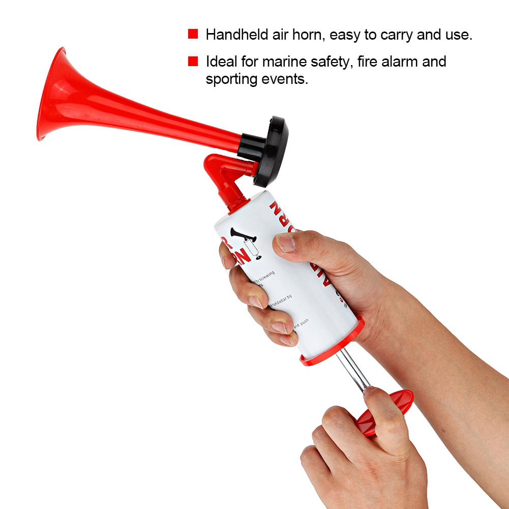 Handheld Air Horn Pump Loud Noise Maker Safety Boat Car Sports Events Horns