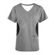 thumbnail image 4 of Fiudx Ofertas Flash Del Día Blusa de Manga Corta con Cuello En V para Mujer, Uniforme de Trabajo, Impresión de Bolsillo, 4 of 4