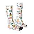thumbnail image 3 of Haiem Colorful Insects Socks, Funny Novelty Crazy Design Cotton Socks Sports Socks Knee High Socks For Men, Women,1Pairs - Gift For Working Friends, 3 of 9