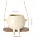 thumbnail image 1 of Maceta Con Forma Silla Oscilante Macetas Suculentas para Plantas Hamaca Resina Creativa Interior Y Exterior, 1 of 2
