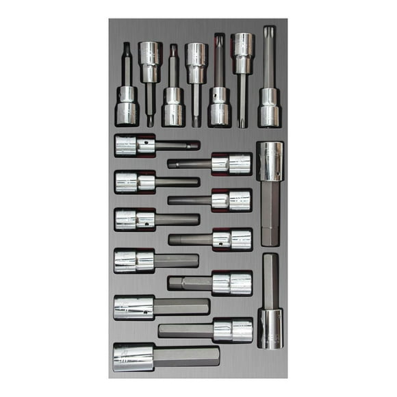 Juego Dados Con Punta 20piezas 1/2 Medida Gravada Urrea Urrea CH110L