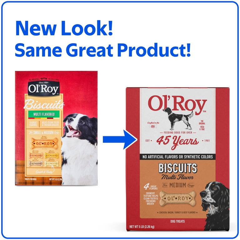 Ol'Roy Multi Flavored Biscuits for Medium Dogs, 5 lbs photo 2
