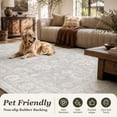 thumbnail image 3 of SIXHOME 5'x7' Area Rugs for Living Room Farmhouse Floral Area Rug Machine Washable Neutral Rugs Blue, 3 of 7