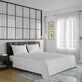 thumbnail image 2 of MLILY Ego 100% Viscose Bamboo Bed Sheets Set, Full, White, Wrinkle Resistant, Solid Sateen,, 2 of 10