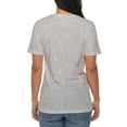 thumbnail image 4 of Stylized Eagle Graphic Design Ring Spun Combed Cotton Short Sleeve Deluxe Jersey T-Shirt - Heather Grey 2XL, 4 of 4