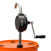 Groz Industrial Rotary Drum Pump, Vane Manual, Non-Sparking Nozzle, Made from Cast Iron and Steel
