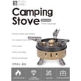 thumbnail image 3 of Estufa de camping de 11000 W, estufas de utensilios de cocina de Gas fuerte, 5 cabezales de pulverización para senderismo, supervivencia, 3 of 9