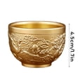 thumbnail image 3 of Traditional Carved Dragon and Phoenix Relief Bowl Decorative Metal Craftwork for Home Office Display Collection Gift, 3 of 5