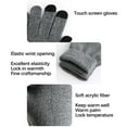 thumbnail image 4 of Sunshinehomely USB Heated Gloves for Men Women Mitten Hand Warmers Gloves Winter Touchscreen Gloves Windproof Non Slip Soft Warm Knitting Gloves for Cycling Driving Running Hiking, 4 of 7