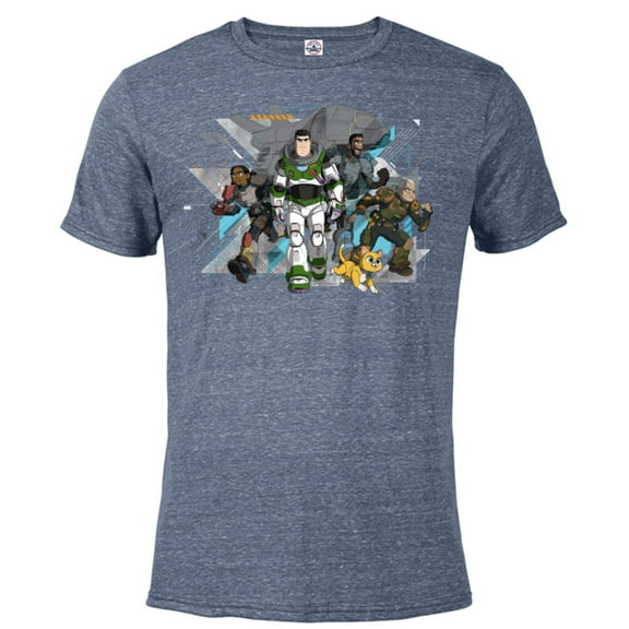 Disney and Pixar’s Lightyear Characters - Short Sleeve Blended T-Shirt for Adults - Customized-Denim Snow Heather